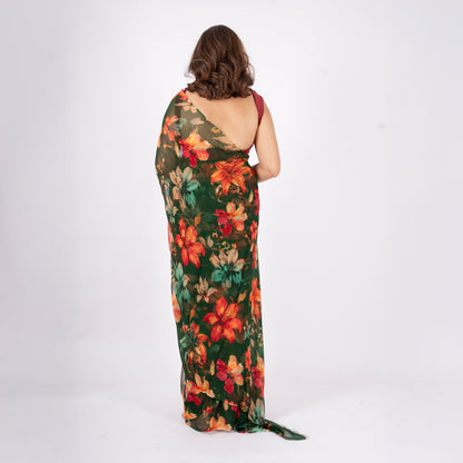 Orelia Pure Chiffon Saree