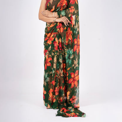Orelia Pure Chiffon Saree