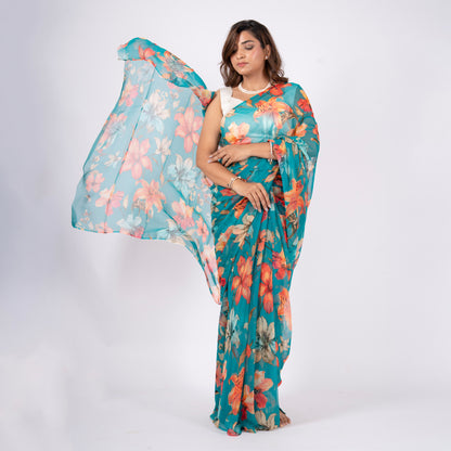 Veyona Pure Chiffon Saree