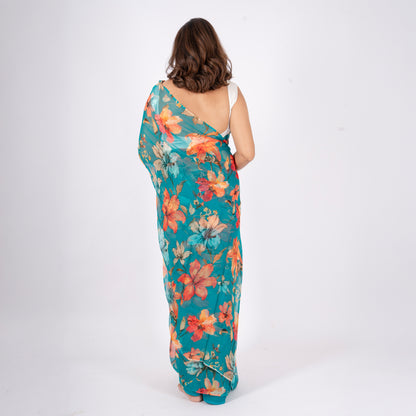 Veyona Pure Chiffon Saree