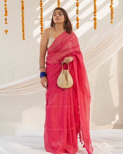 Rouge Mulmul Saree