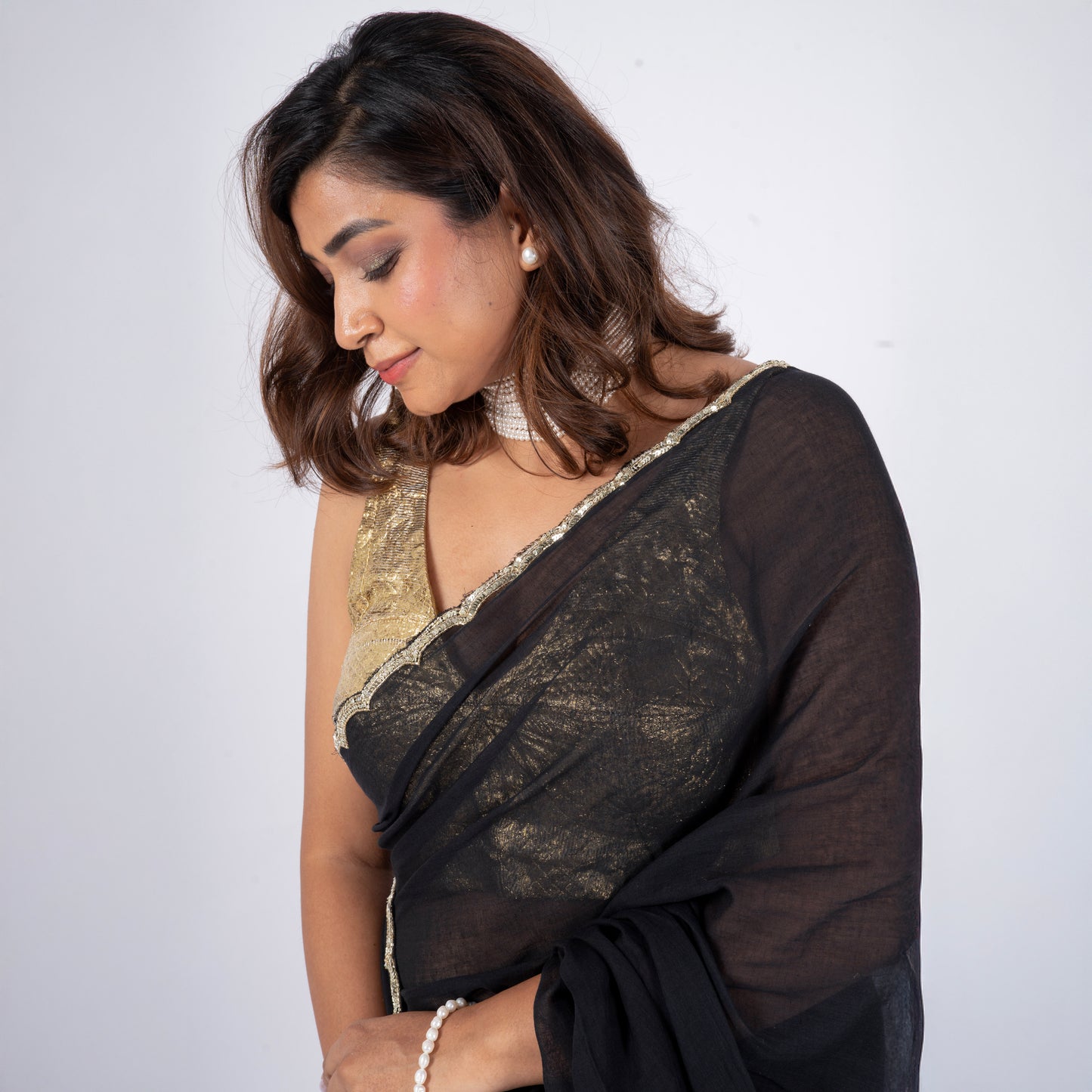 Art Deco Mul Saree
