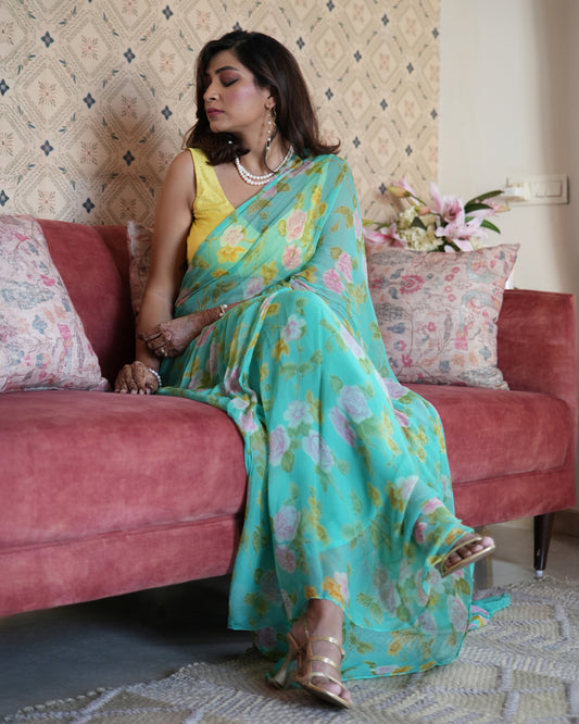 Selene Pure Chiffon Saree