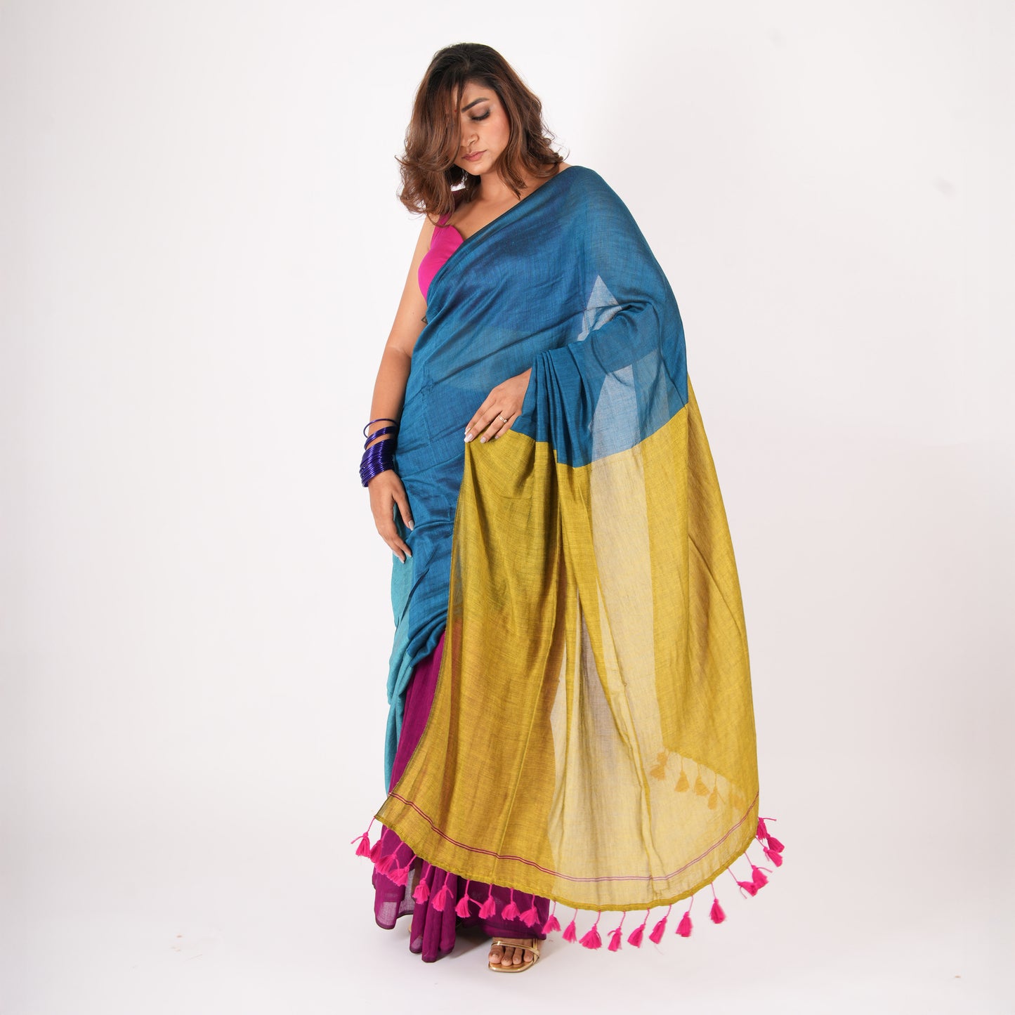 Full Swag Acrylic Cotton Saree