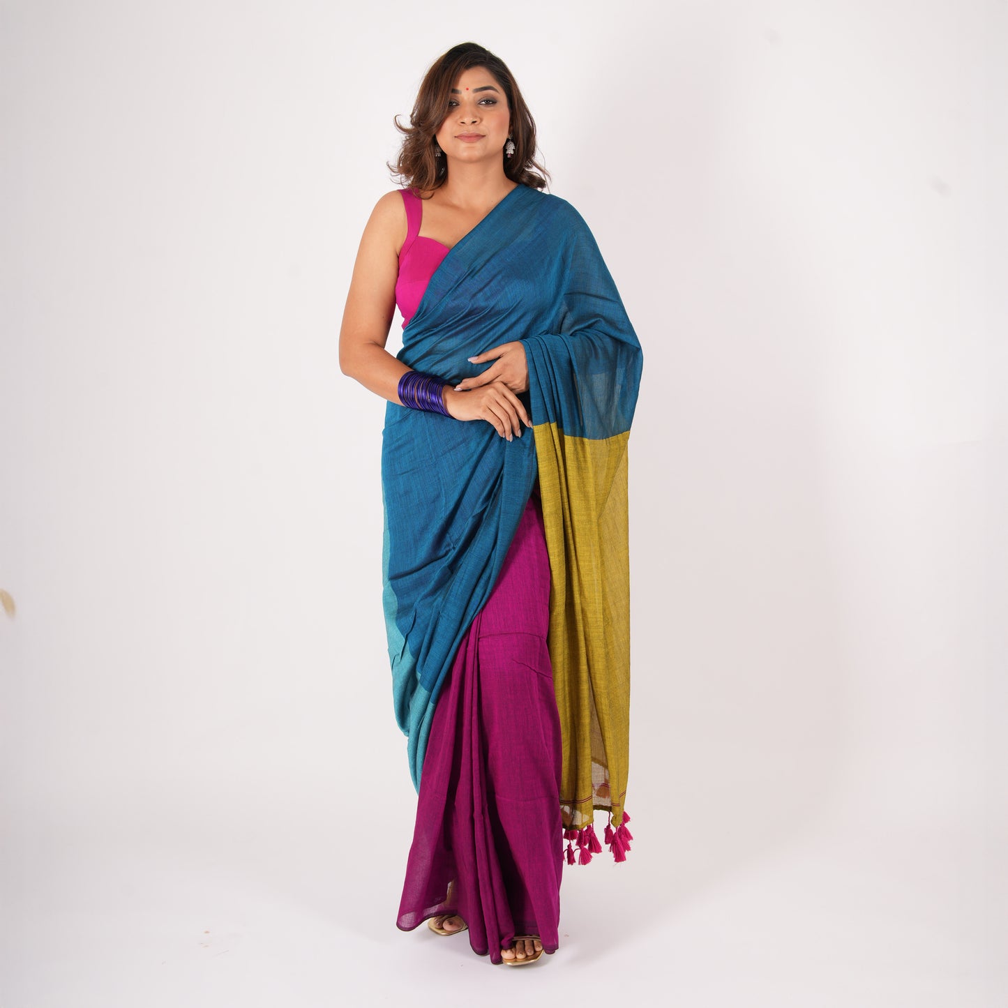 Full Swag Acrylic Cotton Saree