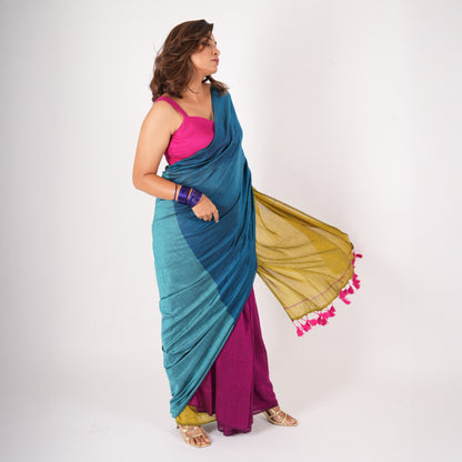 Full Swag Acrylic Cotton Saree