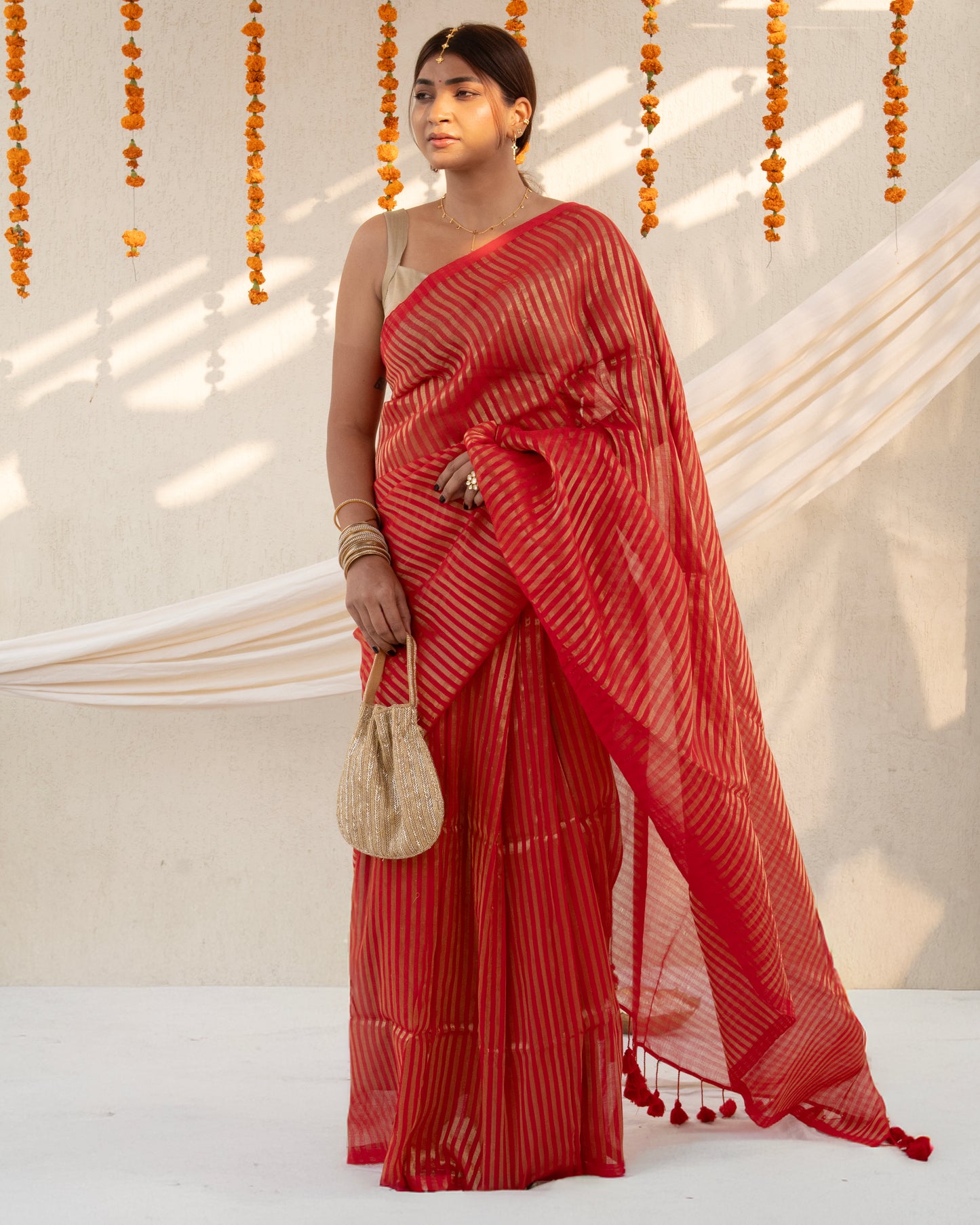 Manjari Cotton Zari Saree