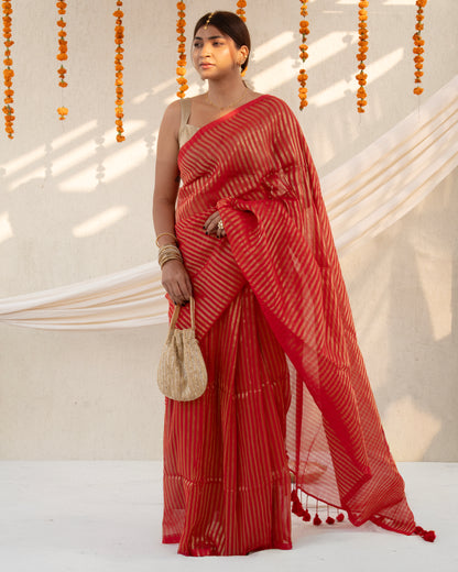 Manjari Cotton Zari Saree