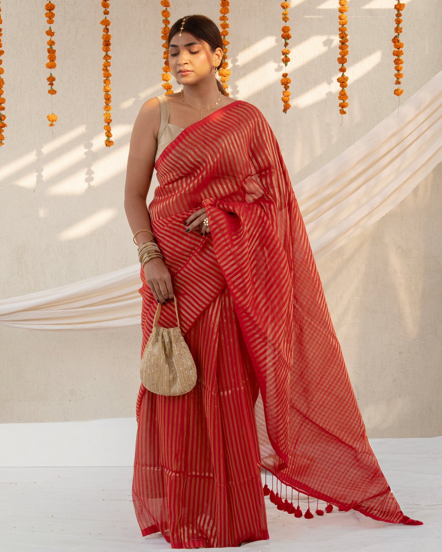 Manjari Cotton Zari Saree