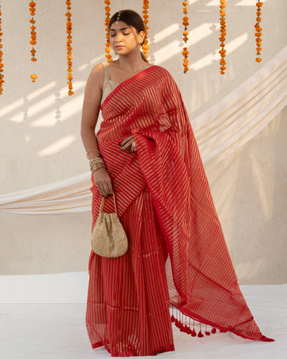 Manjari Cotton Zari Saree