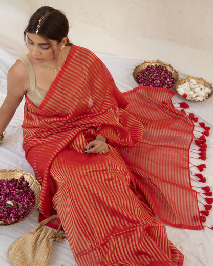 Manjari Cotton Zari Saree