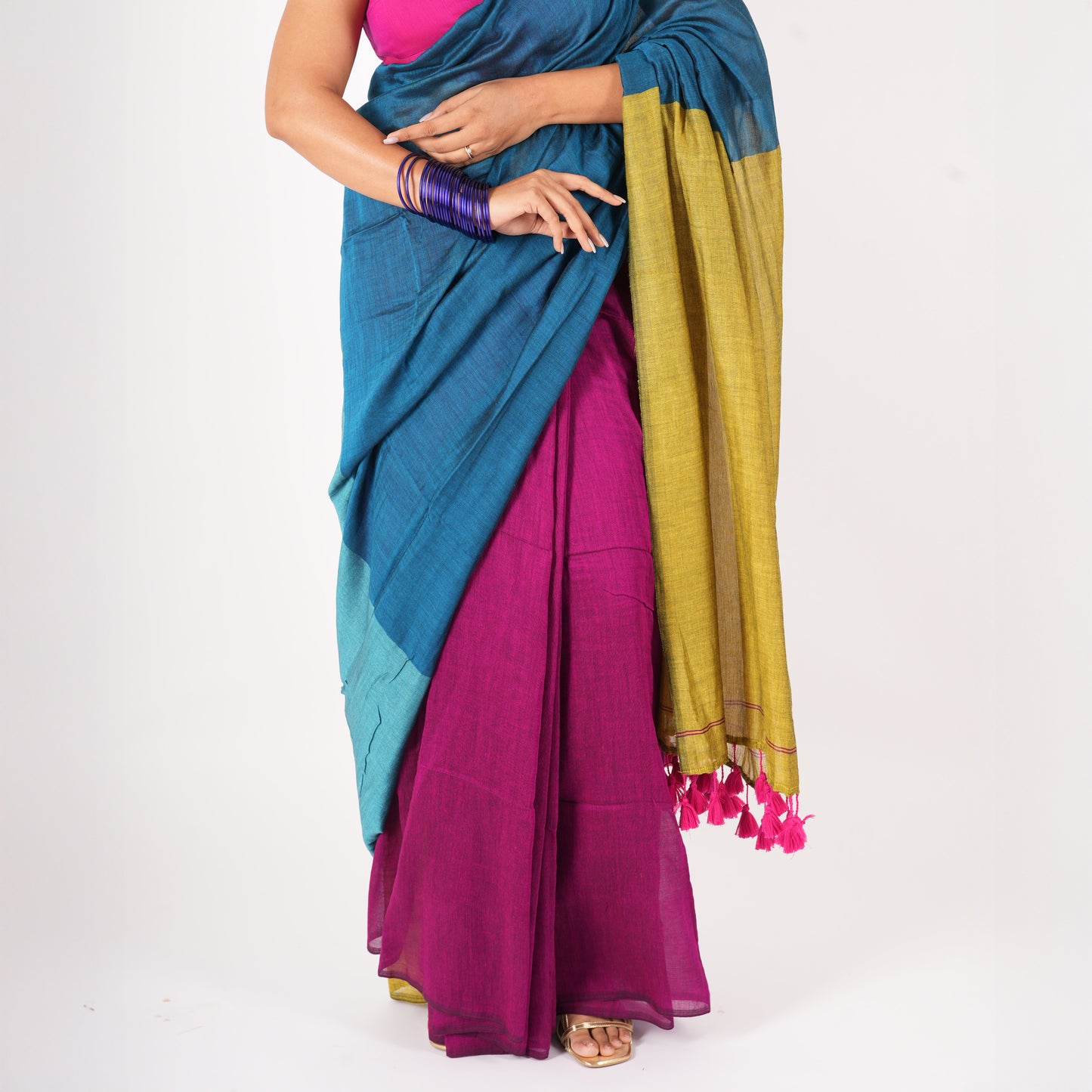 Full Swag Acrylic Cotton Saree