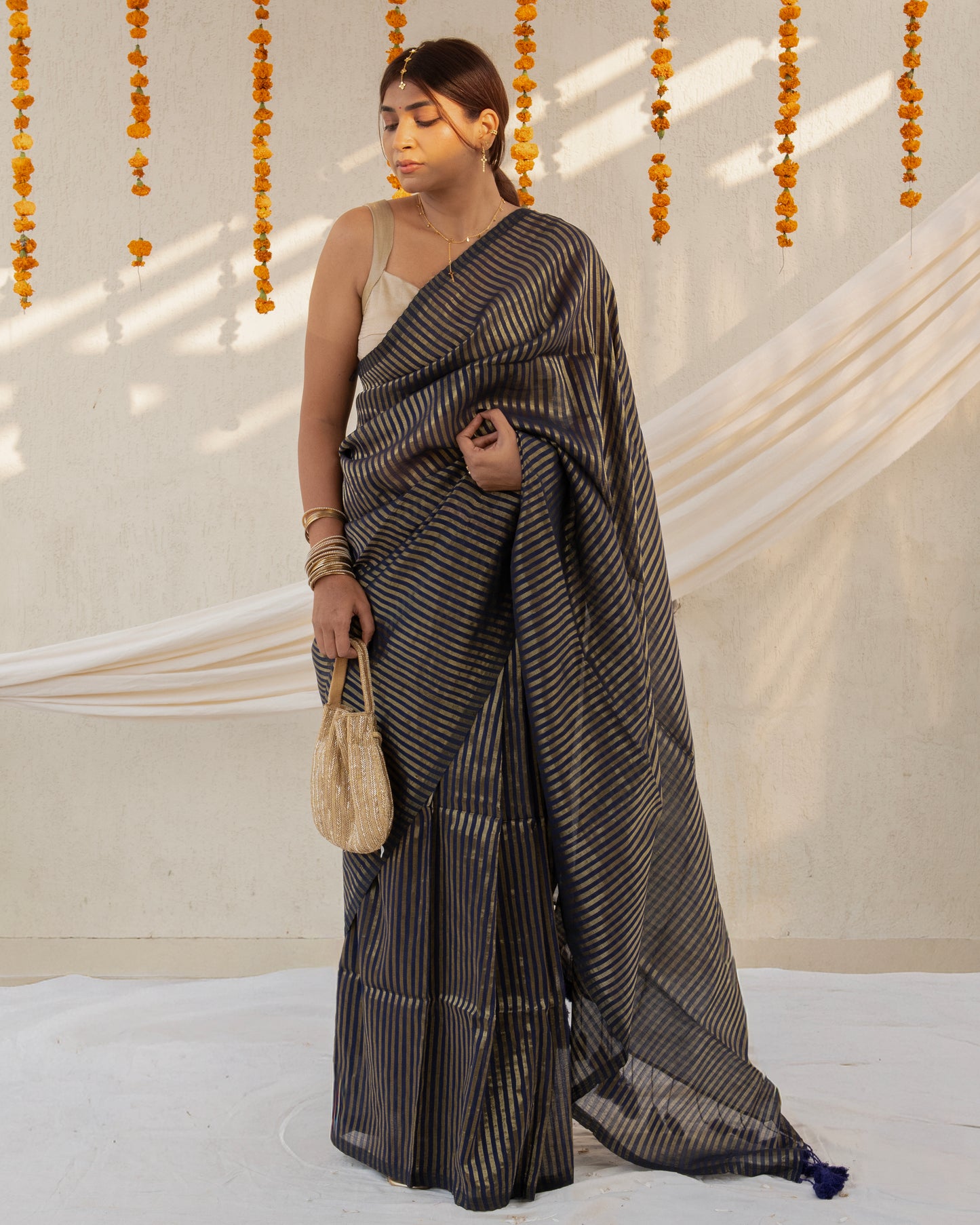 Raag Cotton Zari Saree