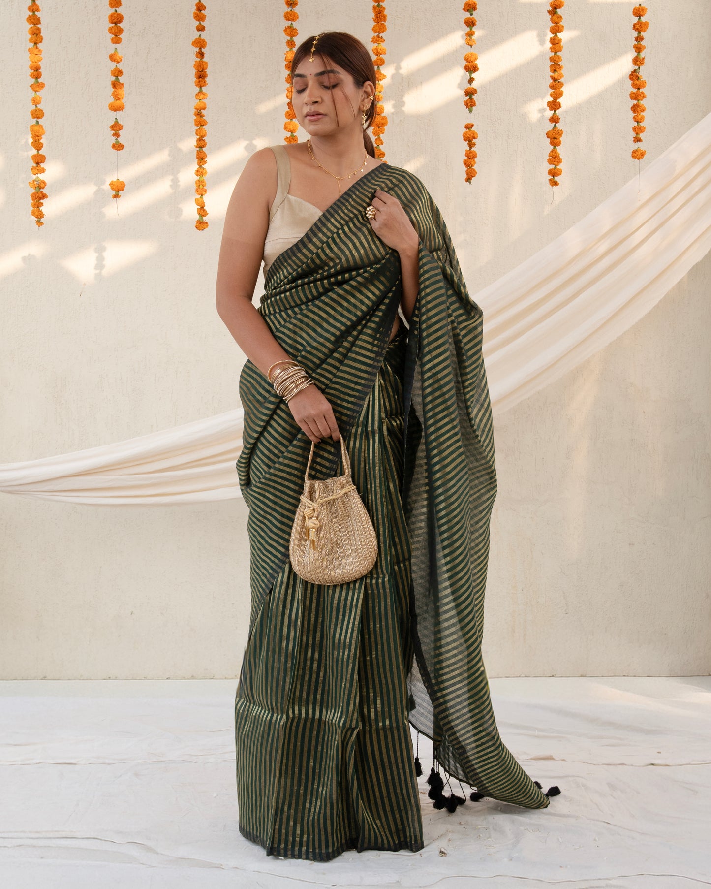 Saaz Cotton Zari Saree