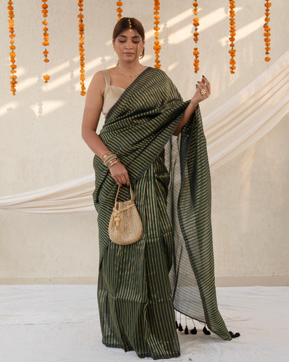 Saaz Cotton Zari Saree
