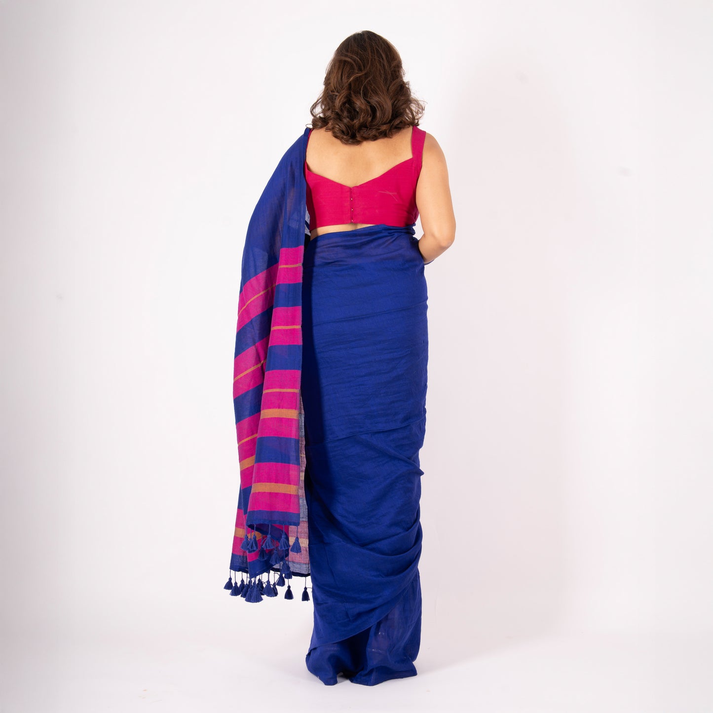 Inkstorm Acrylic Cotton Saree