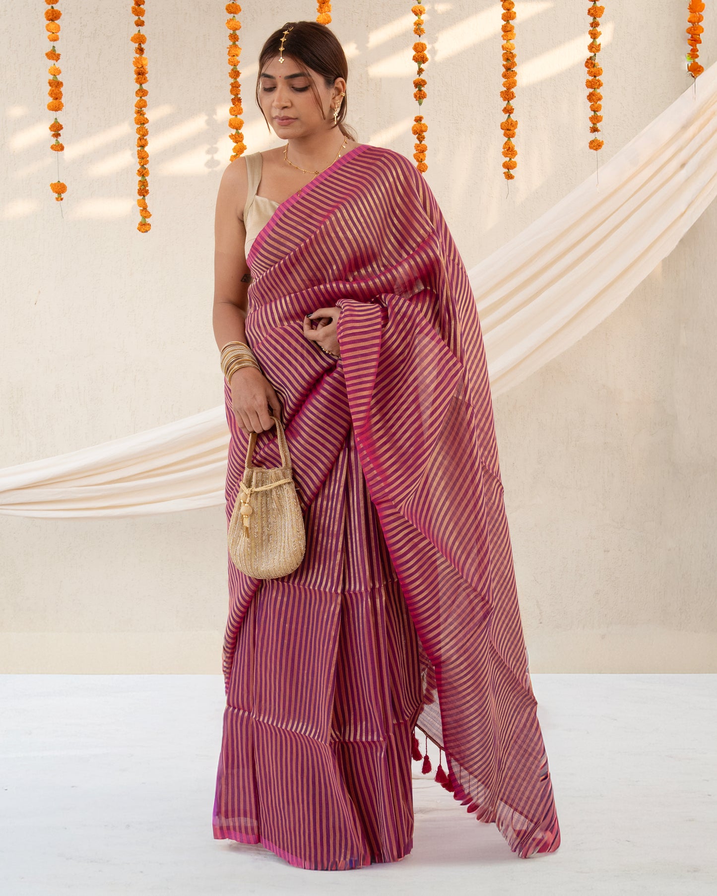 Meera Cotton Zari Saree