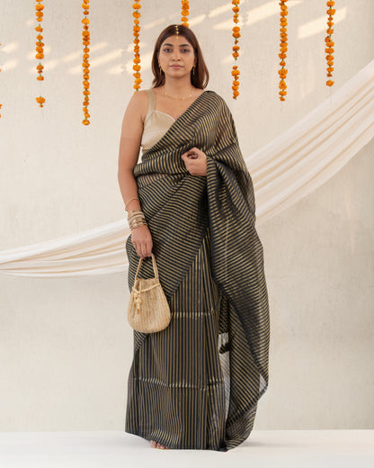 Saanjh Cotton Zari Saree