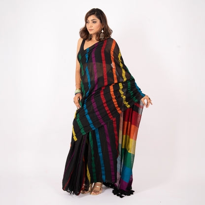 Rush Hour Acrylic Cotton Saree
