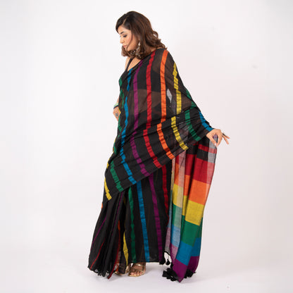 Rush Hour Acrylic Cotton Saree