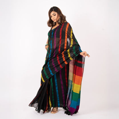 Rush Hour Acrylic Cotton Saree