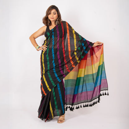 Rush Hour Acrylic Cotton Saree