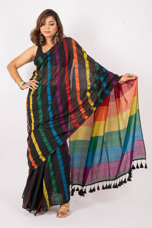 Rush Hour Acrylic Cotton Saree