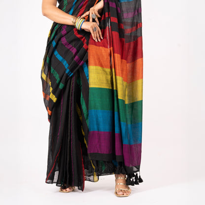 Rush Hour Acrylic Cotton Saree