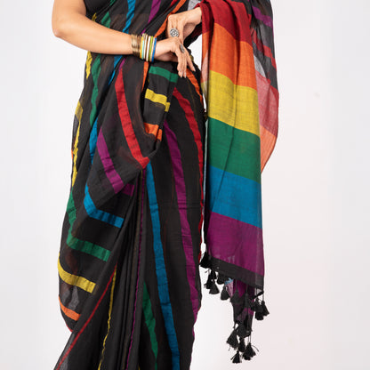 Rush Hour Acrylic Cotton Saree