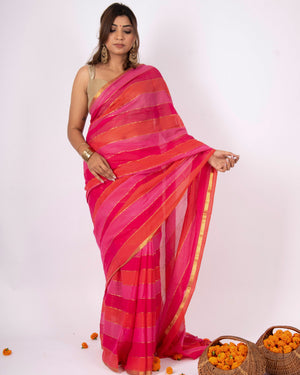 Sarini Mulmul Zari Saree