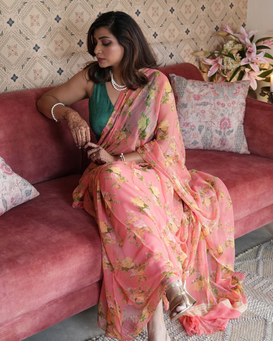 Elara Pure Chiffon Saree