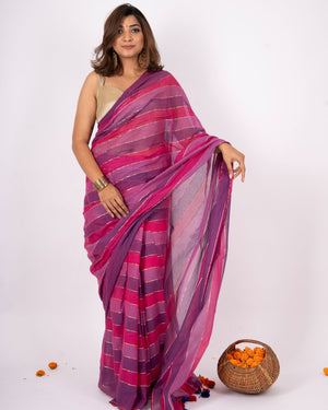 Abhira Cotton Zari Saree