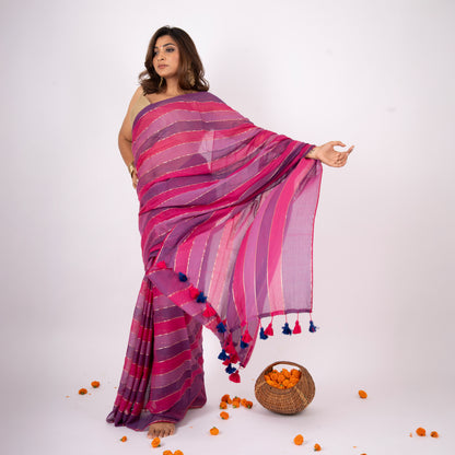 Abhira Cotton Zari Saree