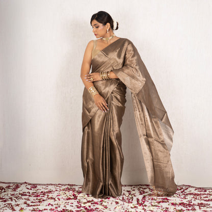 Ivara Mulmul Tissue Saree
