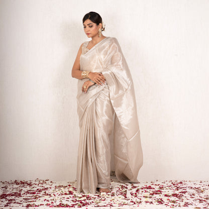 Shyra Mulmul Tissue Saree