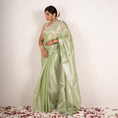 Zenya Mulmul Tissue Saree