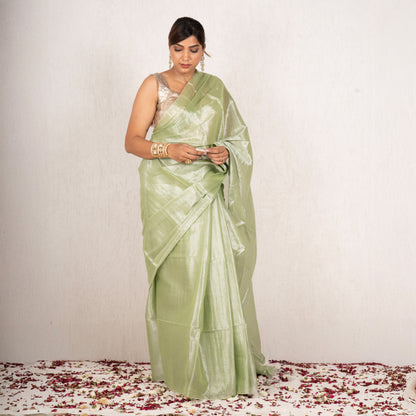 Zenya Mulmul Tissue Saree