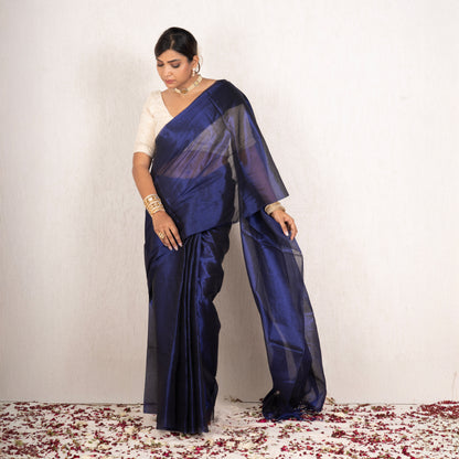 Vyomi Mulmul Tissue Saree