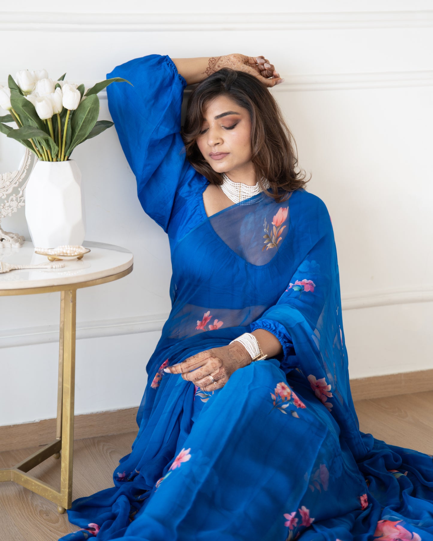 Azura Pure Chiffon Saree