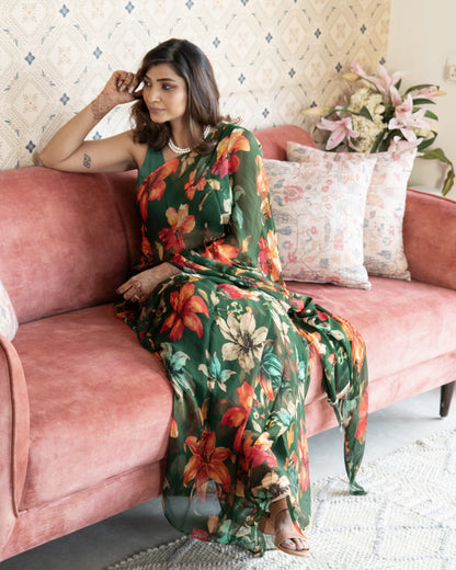 Orelia Pure Chiffon Saree