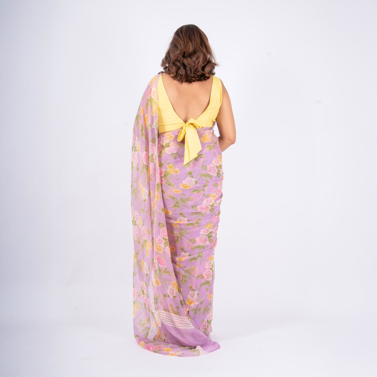 Solenne Pure Chiffon Saree