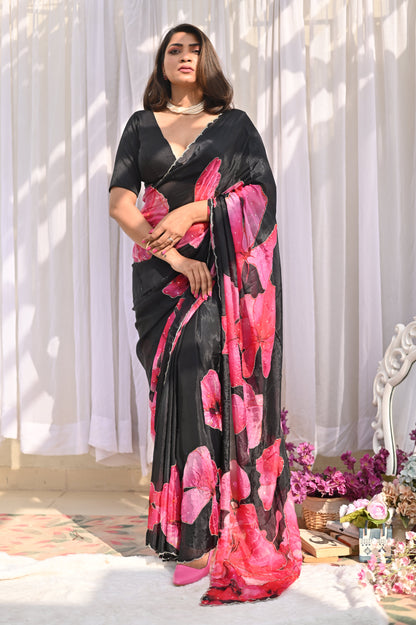 Hibiscus Pure Silk Saree