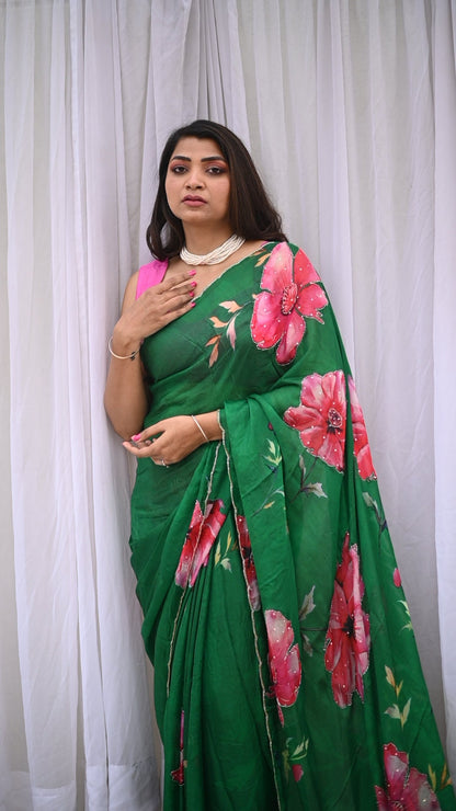 Plumeria Pure Silk Saree