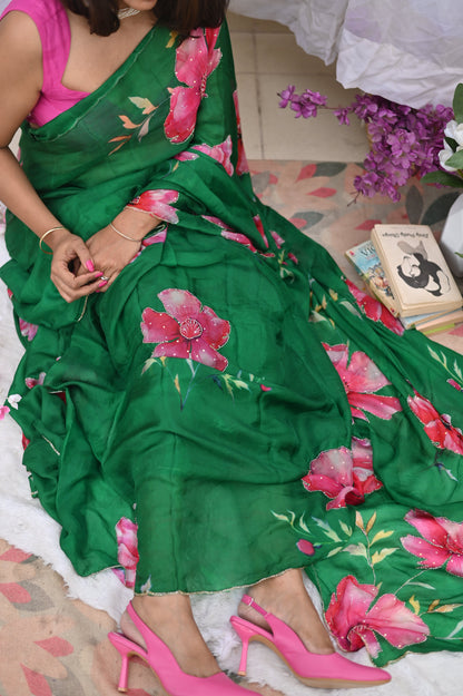 Plumeria Pure Silk Saree