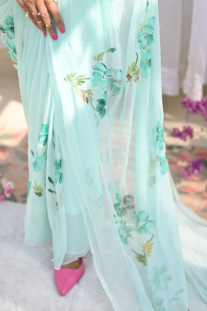 Lily Pure chiffon Saree