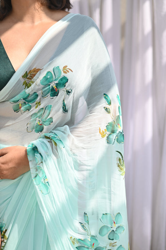 Lily Pure chiffon Saree