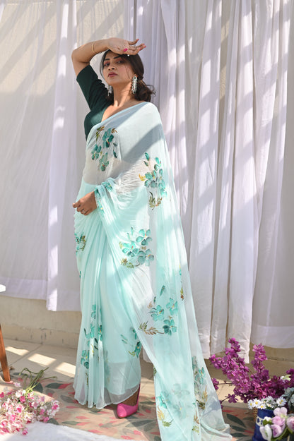 Lily Pure chiffon Saree