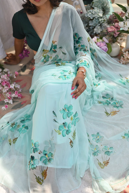 Lily Pure chiffon Saree