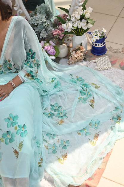 Lily Pure chiffon Saree