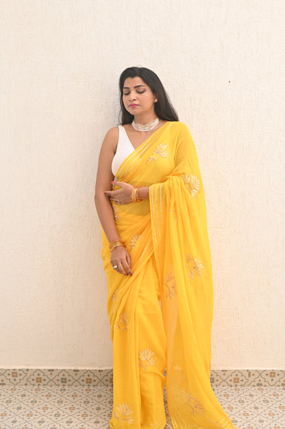 Lotus Mul Saree